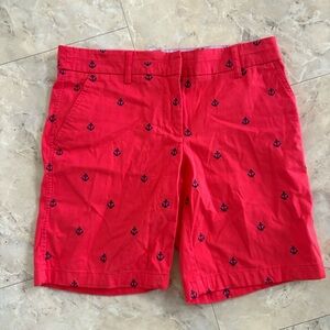 5/$20 Red Anchor Print Women's Shorts